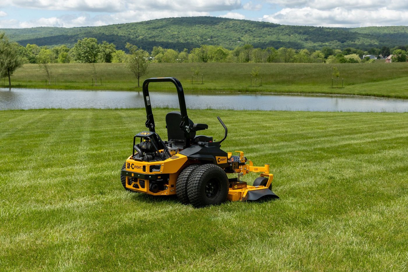 A Wright ZXT zero-turn mower